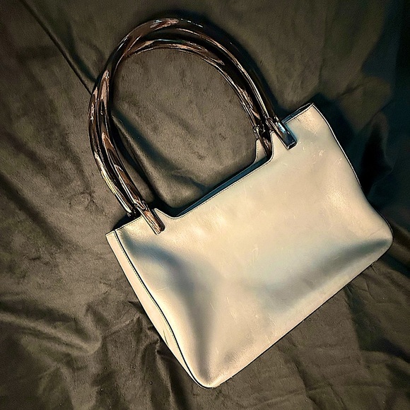 Grey vintage Prada acrylic handles. - Picture 7 of 10